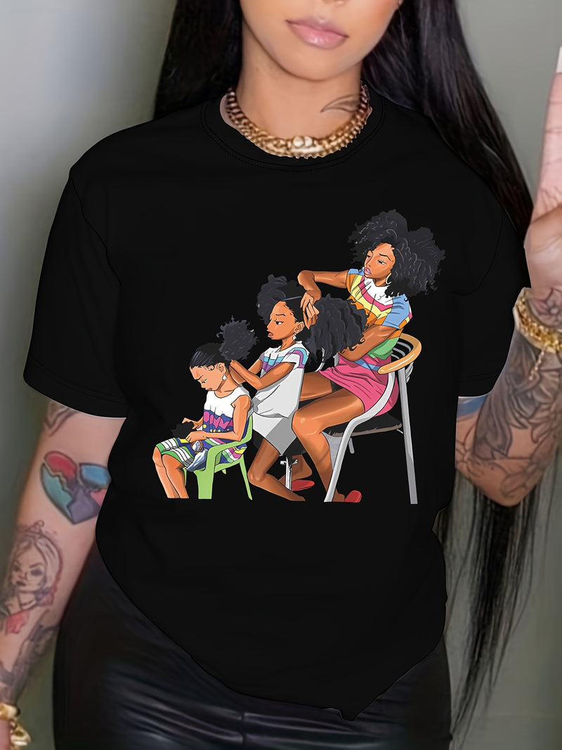 Women’s Portrait Printed T-shirt.