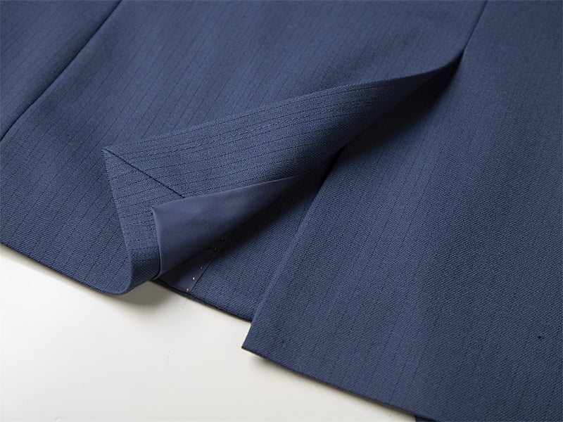 Men's Double-Breasted Suit Set, Casual Formal Wear.