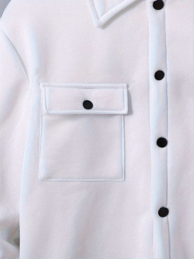 Men's Stylish Versatile Lapel Jacket with Real Pockets And Long Sleeves.