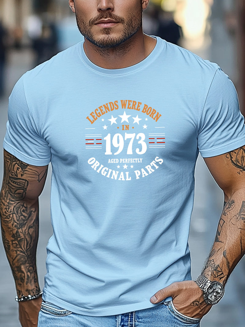 Men's Casual Crew Neck Short T-Shirt.