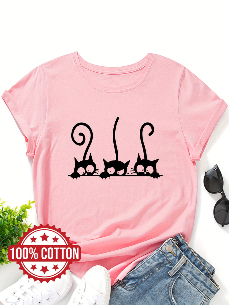 Women’s T-shirt, Casual Top for Summer & Spring.