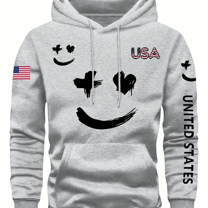Men's Casual And Versatile Hooded Sweatshirt.