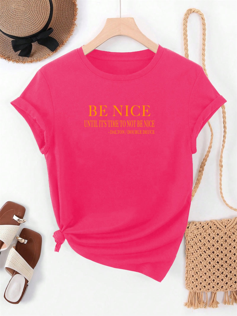 Women’s Graphic Summer Casual Short-Sleeve T-Shirt.