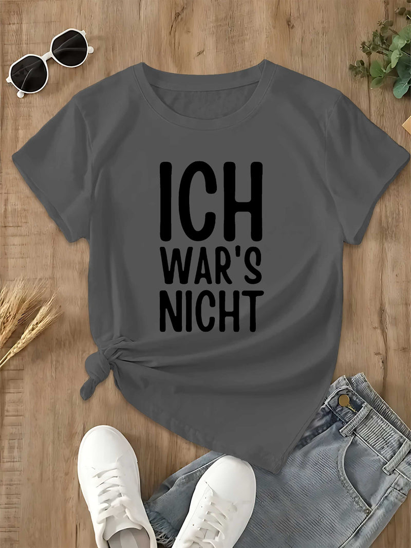 Women’s Fun and Humorous German Fashion T-shirt.