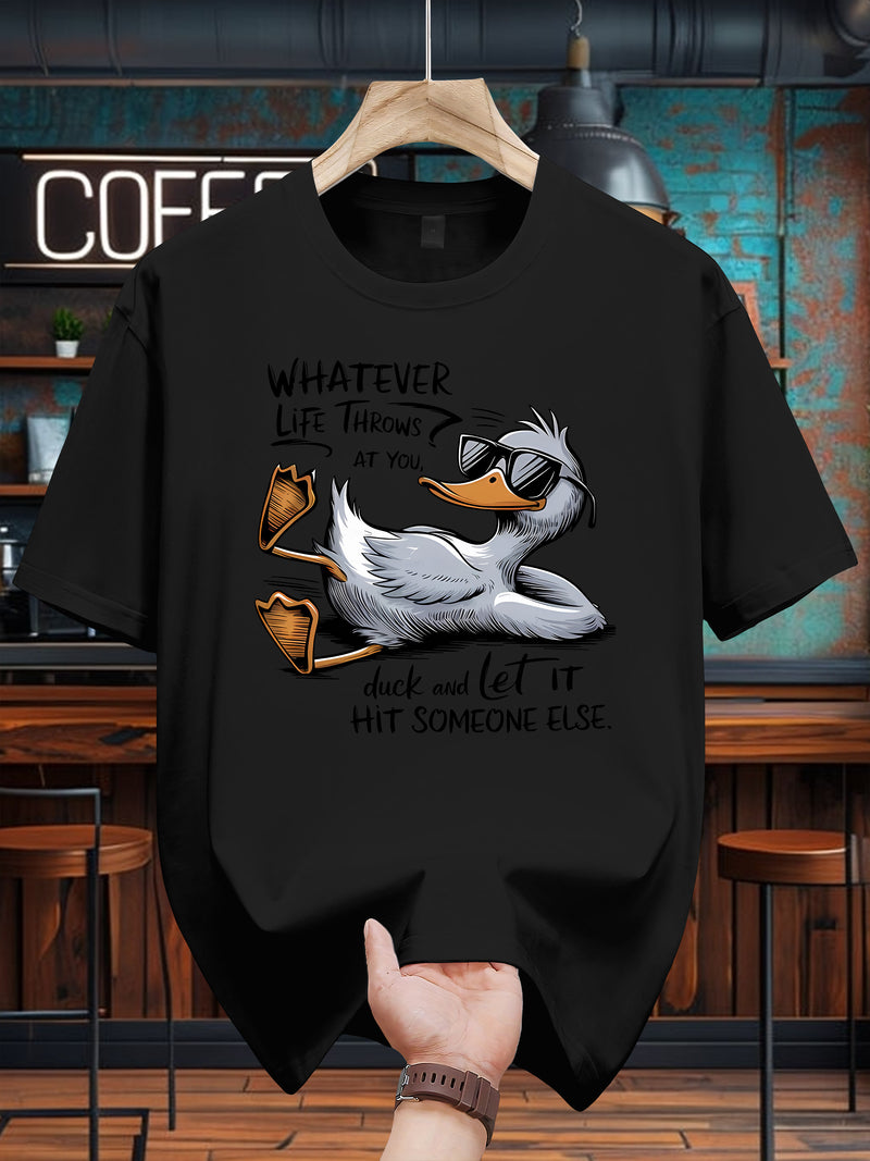 Men’s T-Shirt Cotton Casual Short Sleeve Tee.