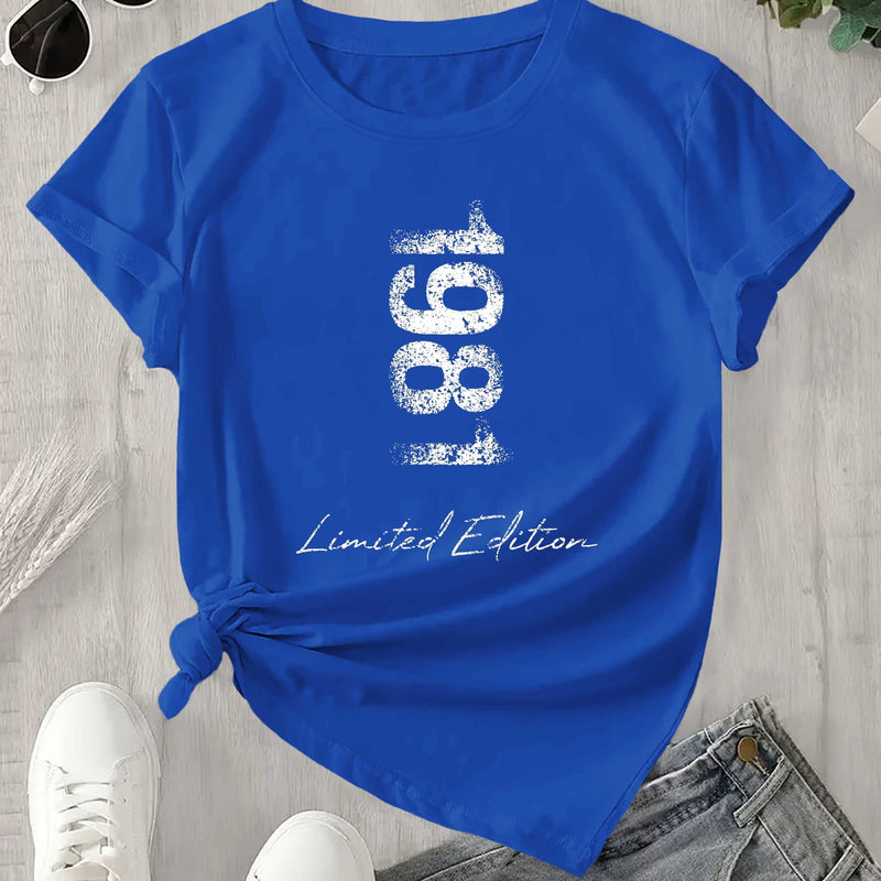 1981 limited edition Fashion Women's T-shirt Short Sleeves
