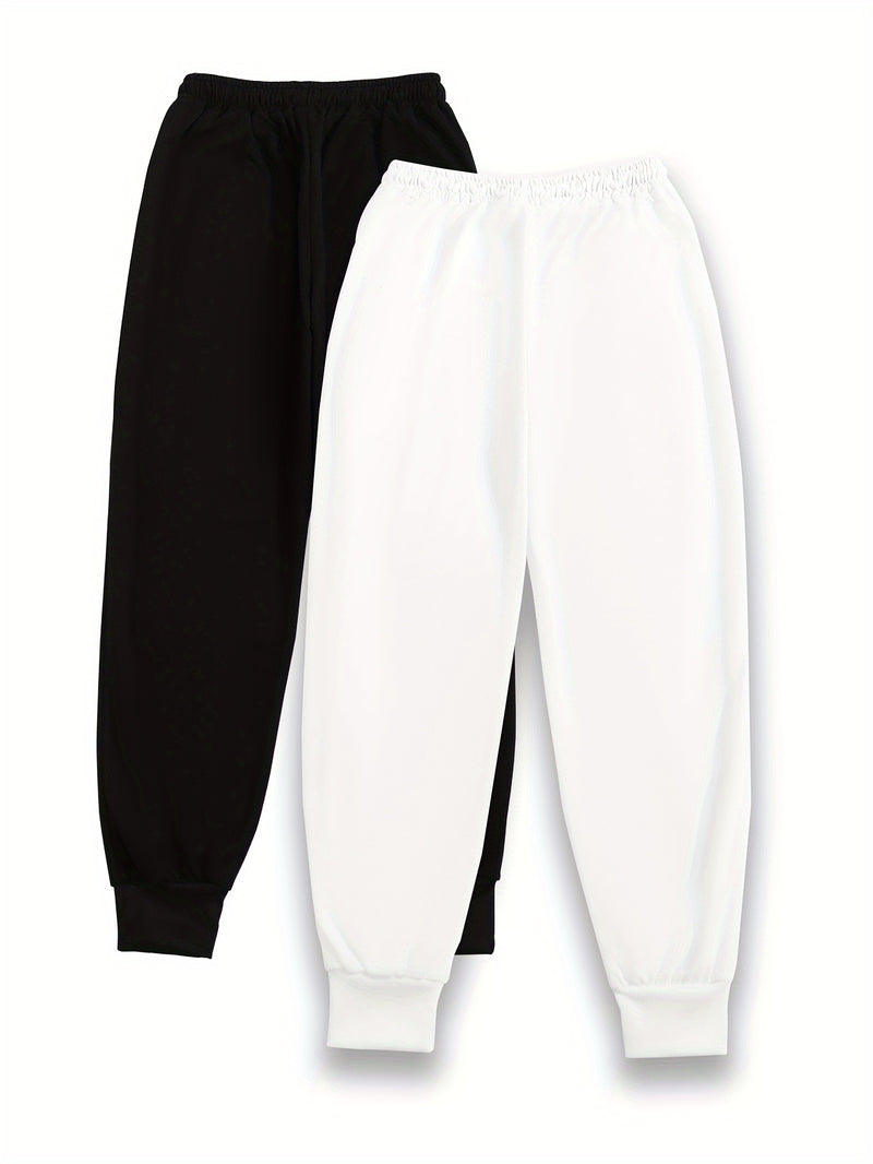 Women's Two-Piece Outfit Featuring Pants with a Letter Print.