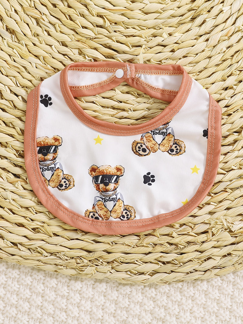 9pcs Newborn Infant Long-Sleeve Footed Bodysuit Set.