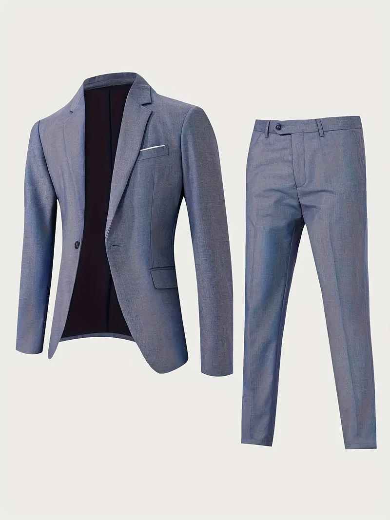 Men’s 2pcs Classic Suit Set.