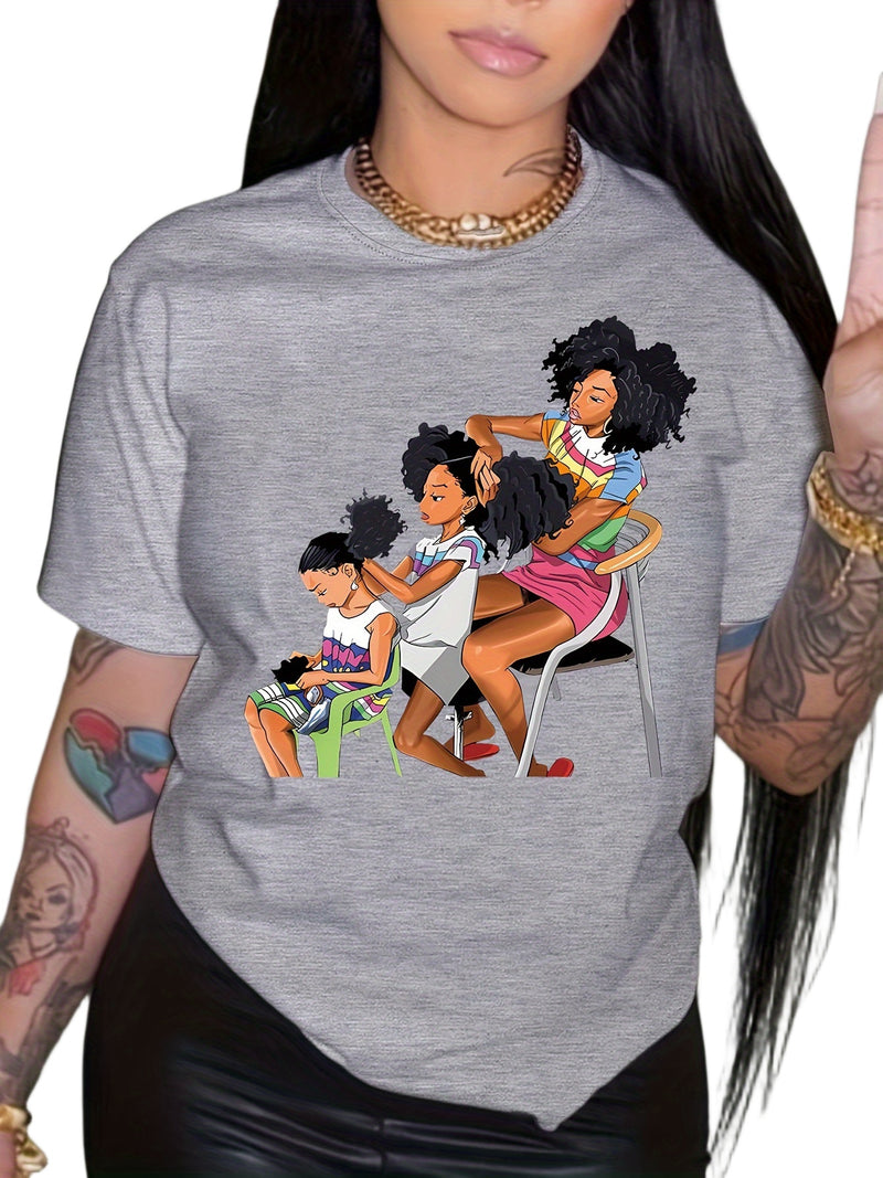 Women’s Portrait Printed T-shirt.