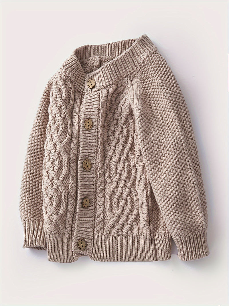 Boys And Girls Toddler Knitted Cardigan Sweater.