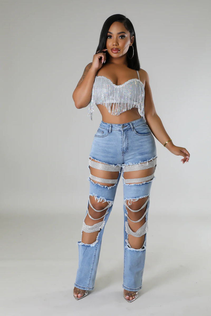 Women’s Hot Y2K Hot Summer Ripped Jeans.