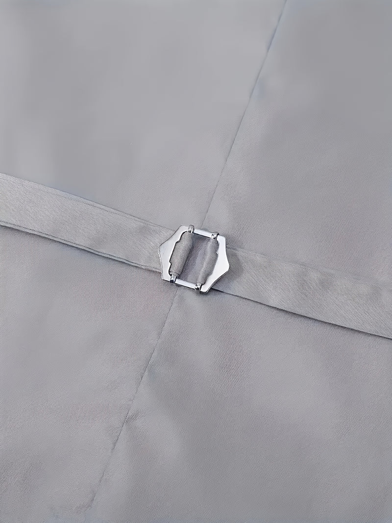 Men's 2pcs Suit, Consisting of a Vest And Dress Pants.