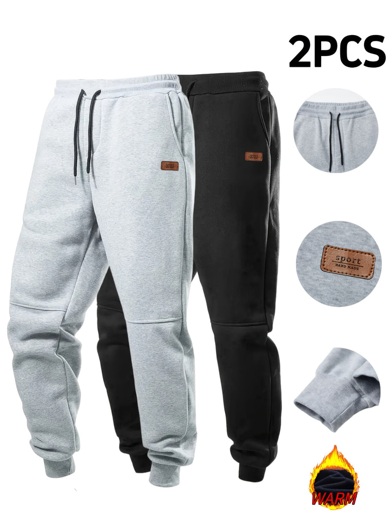 2pcs Men's Autumn Winter Casual Pants.