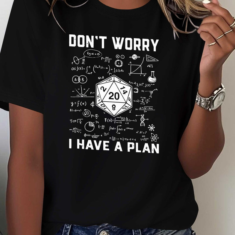 Women's Printed T-shirt Comfortable and Versatile Casual Short Sleeves.