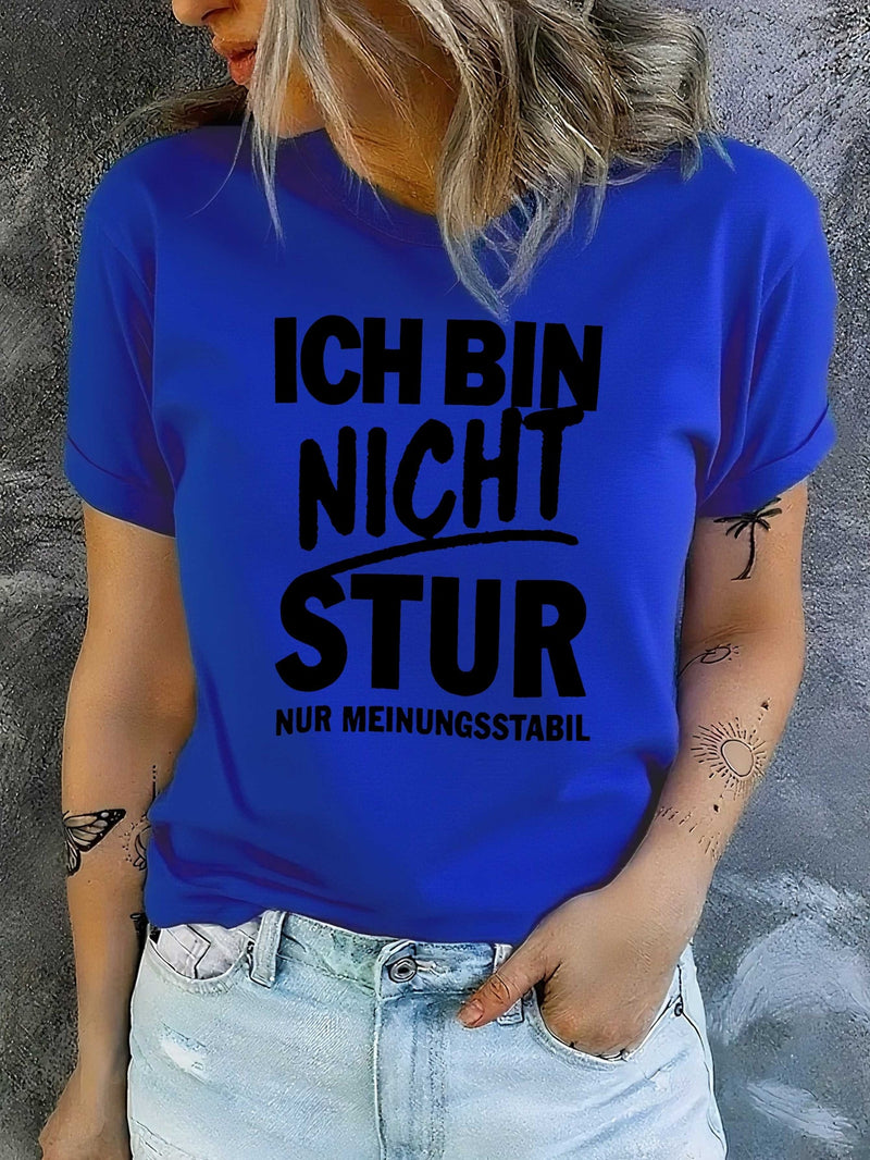 Women's T-Shirt with Short Sleeves.