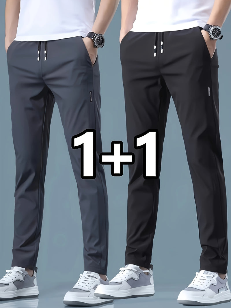 2-pcs Men's Quick-Dry Breathable Jogger Pants.