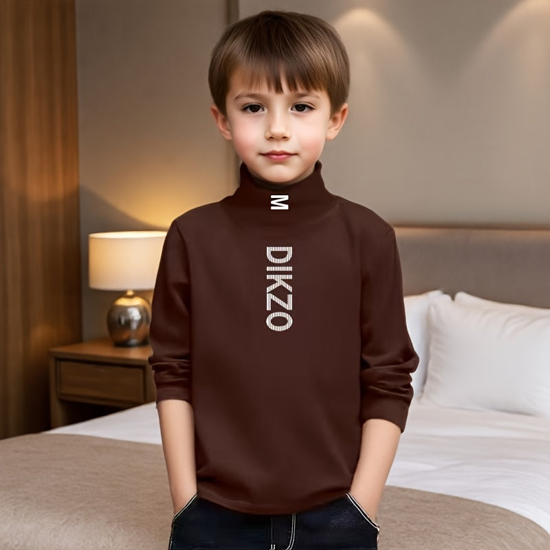 Autumn/Winter Children's Base Layer Shirt, New Heated Long-Sleeve T-Shirt.