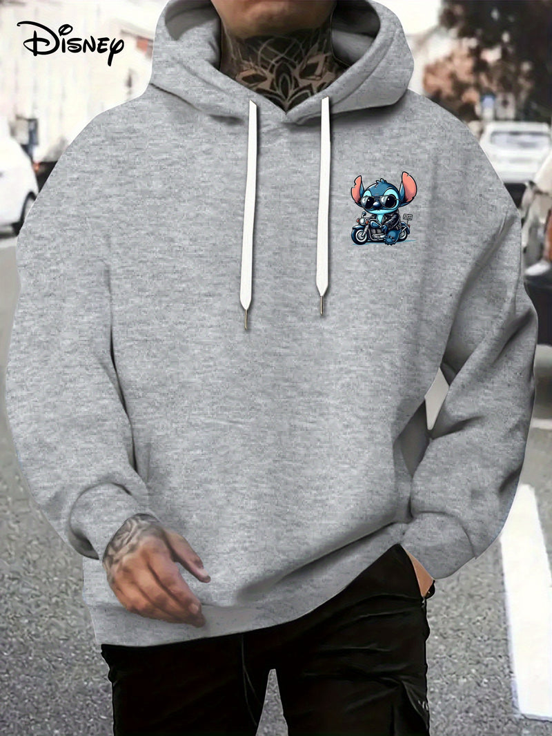 Disney Hoodie - Men's Stitch Driving Cartoon