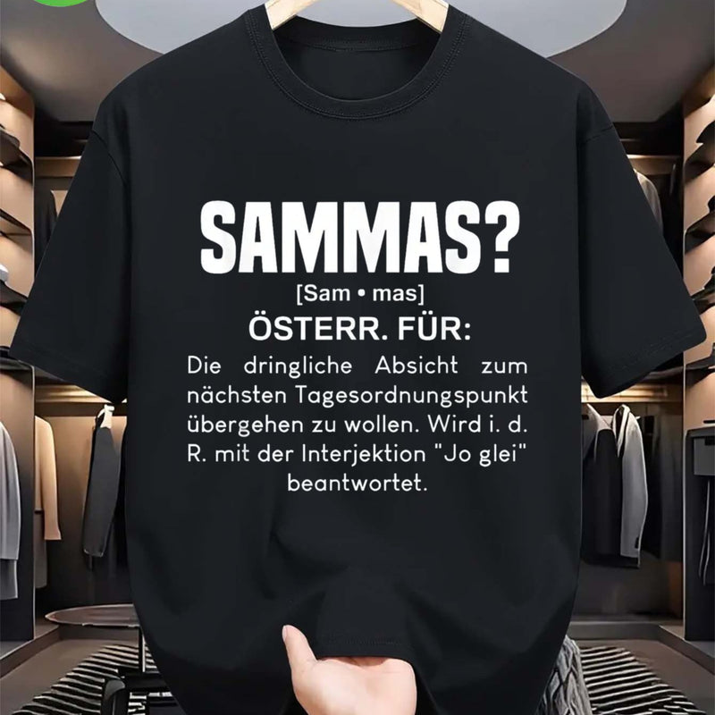 Men's Austrian Humor Slogan T-Shirt.
