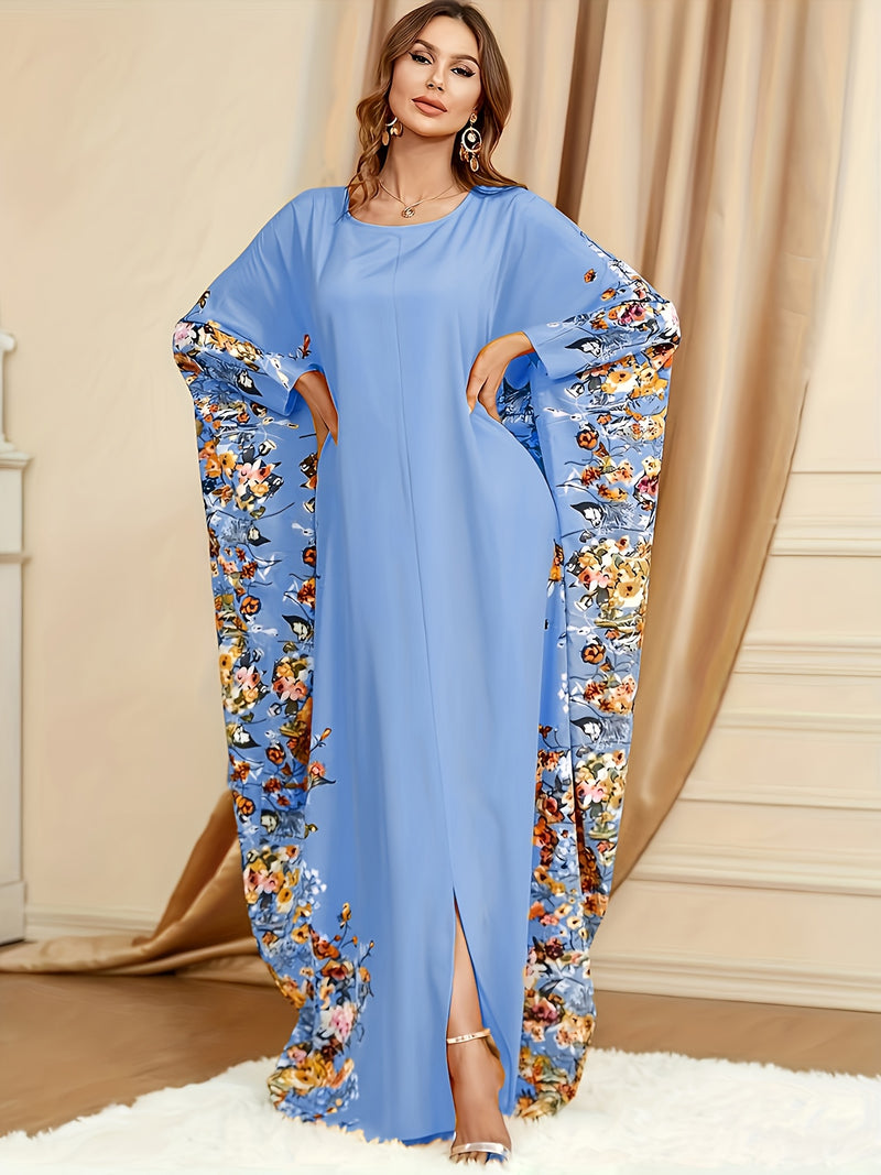 Elegant Batwing Sleeve Maxi Dress for Women.