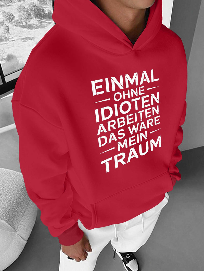 Men's Hooded Sweatshirt.