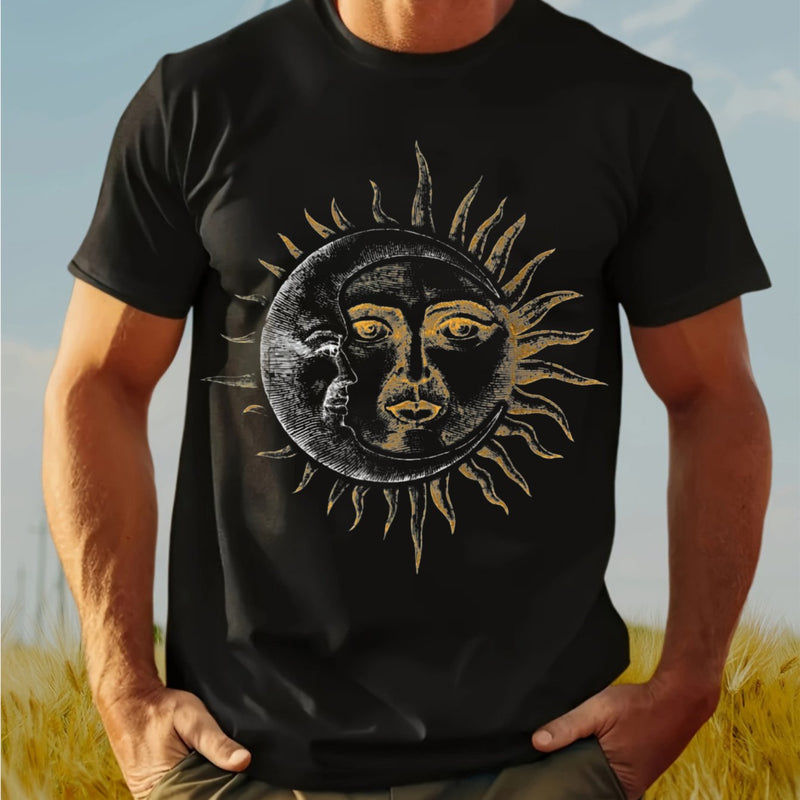 Men's Vintage Astronomy Graphic T-Shirt.