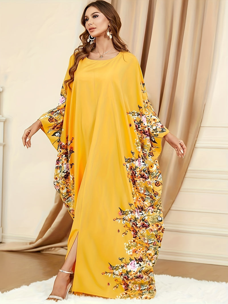 Elegant Batwing Sleeve Maxi Dress for Women.
