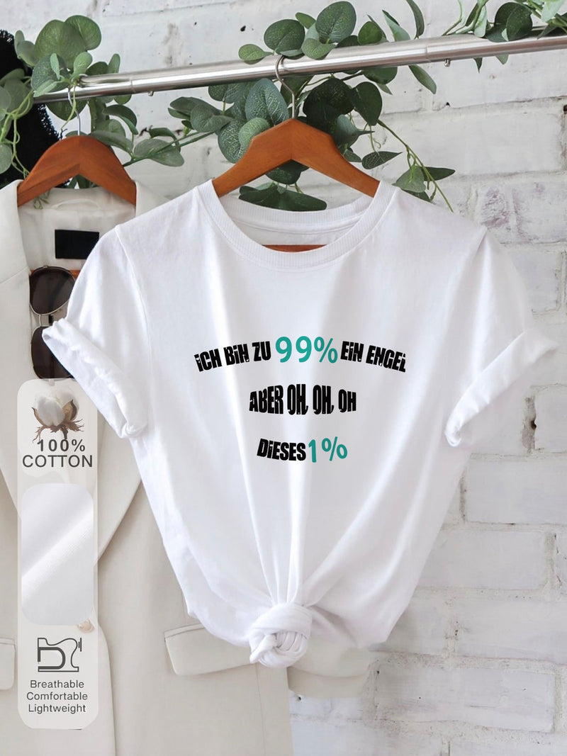 Women’s graphic print t-shirt.