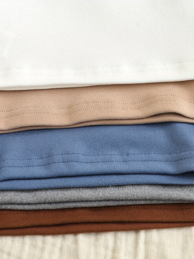 New Spring And Autumn High-Neck Embroidered Base Shirt for Baby Boys.