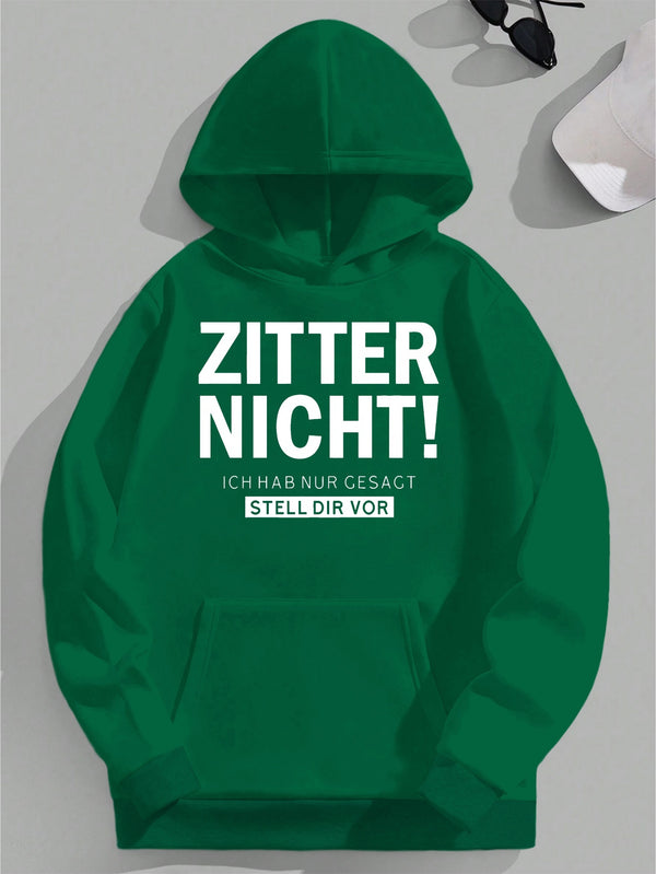 Men's Hooded Sweatshirt Interesting German.