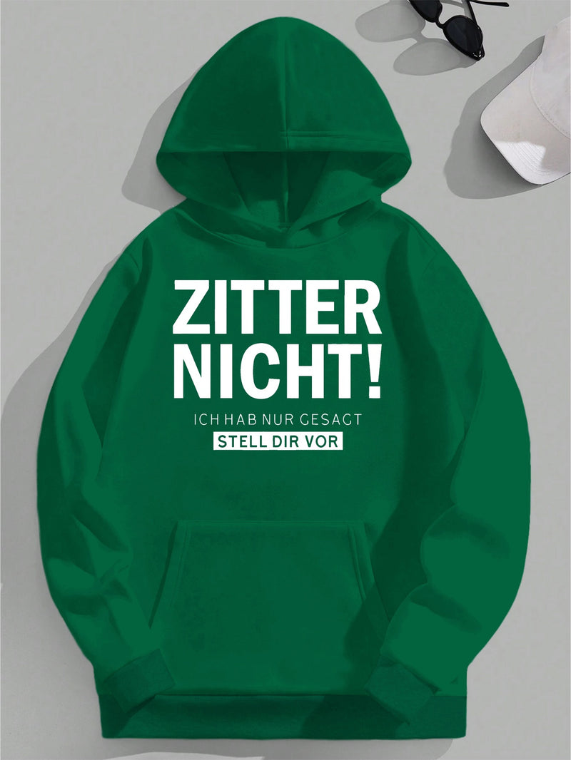 Men's Hooded Sweatshirt Interesting German.