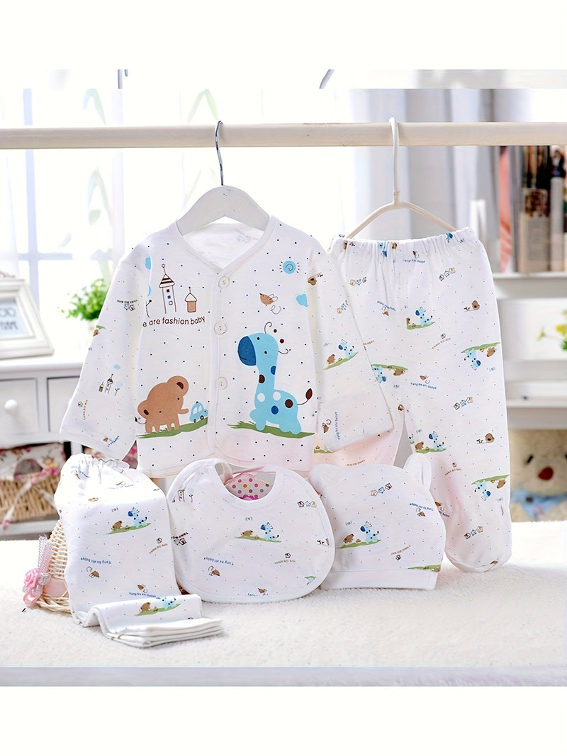 Newborn Baby Clothing Underwear Set Newborn Baby Going Out Suit 0-3 Months.