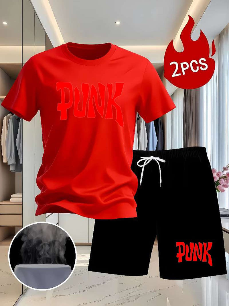 2pcs Summer Outfit for Men/Women, Soft Fabric Material.