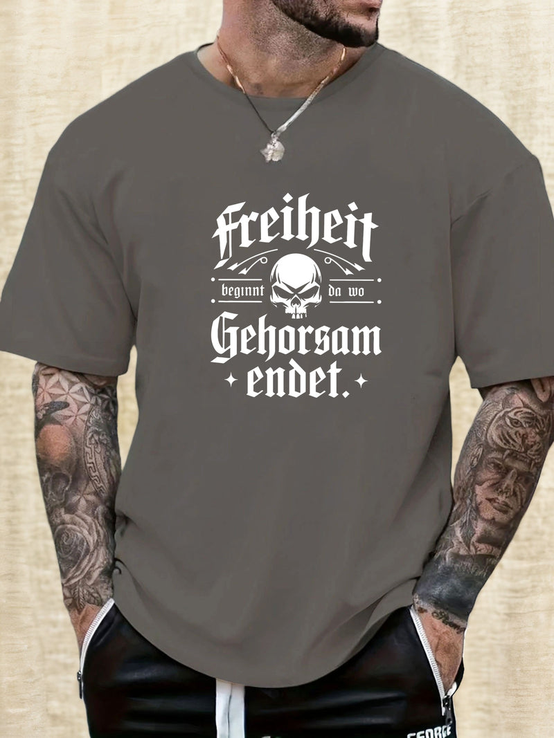 Men's Print Summer Casual Short Sleeve T-Shirt.