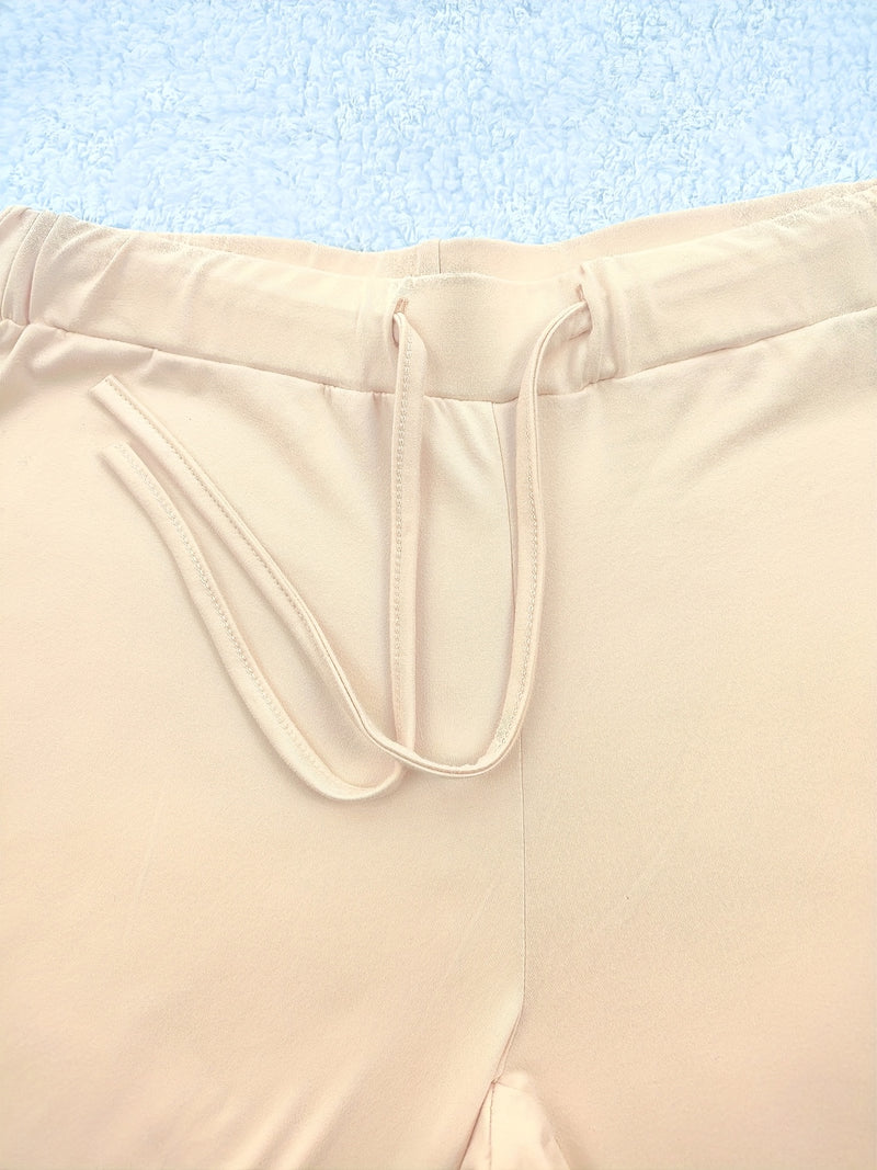 European and American Women's Fashion Flared Straight-Leg Pants.