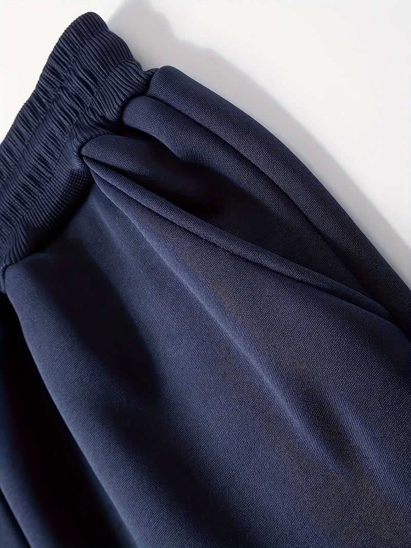 A Pair of Men's Casual Mid-Waist Sports Pants.