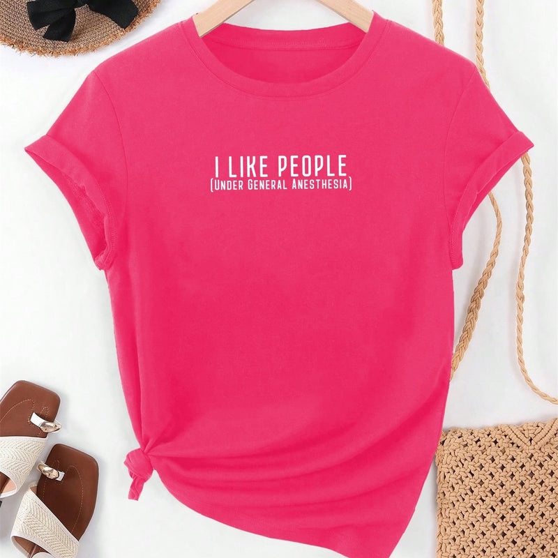 Women's Summer Casual Short-Sleeve T-Shirt.