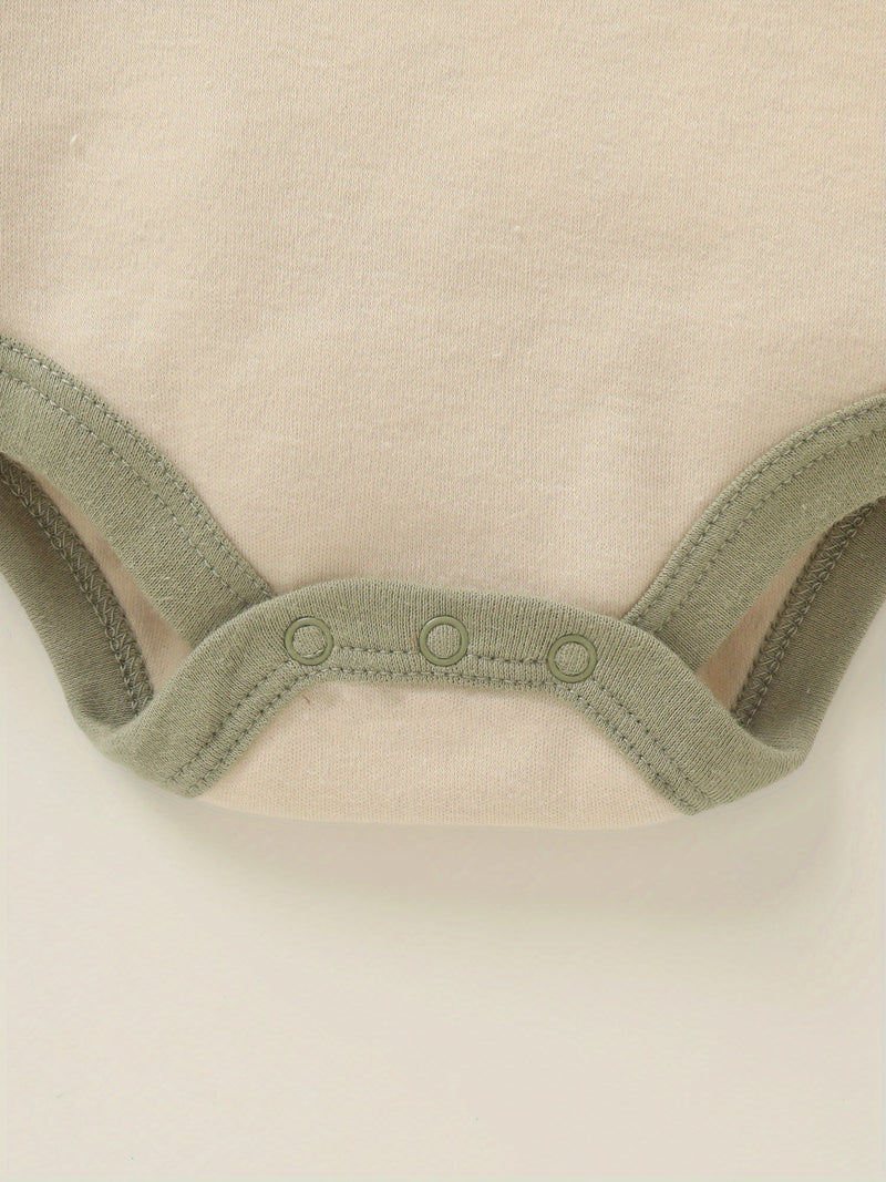 6pcs Set Newborn Infant Triangle Long-Sleeved Romper.
