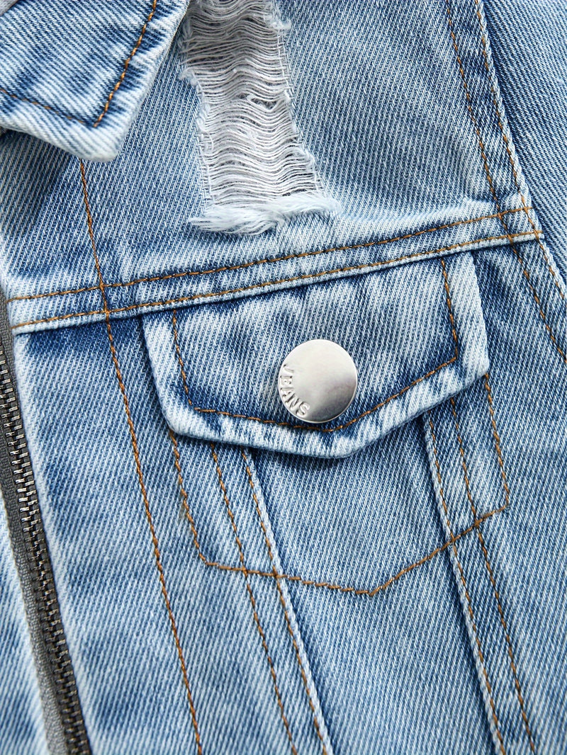 Boys and Denim 2-in-1 Style Denim Jacket.