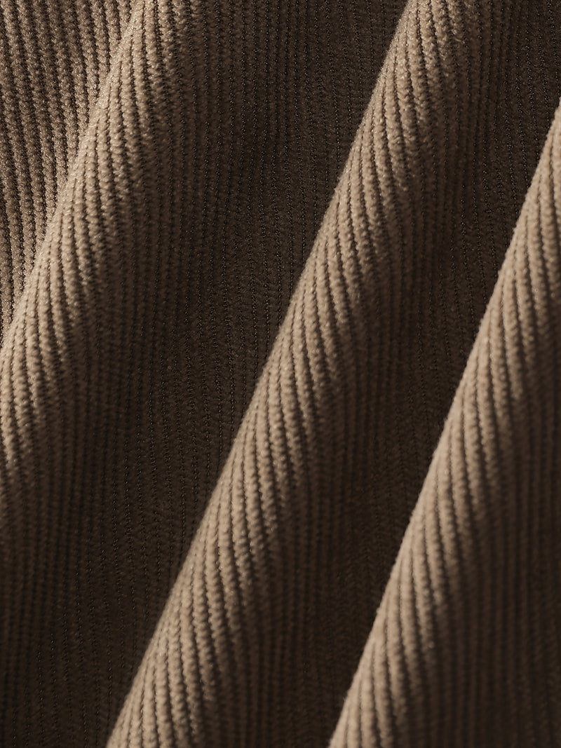 Men's Four-Season Long Sleeve Turn- Collar Double.