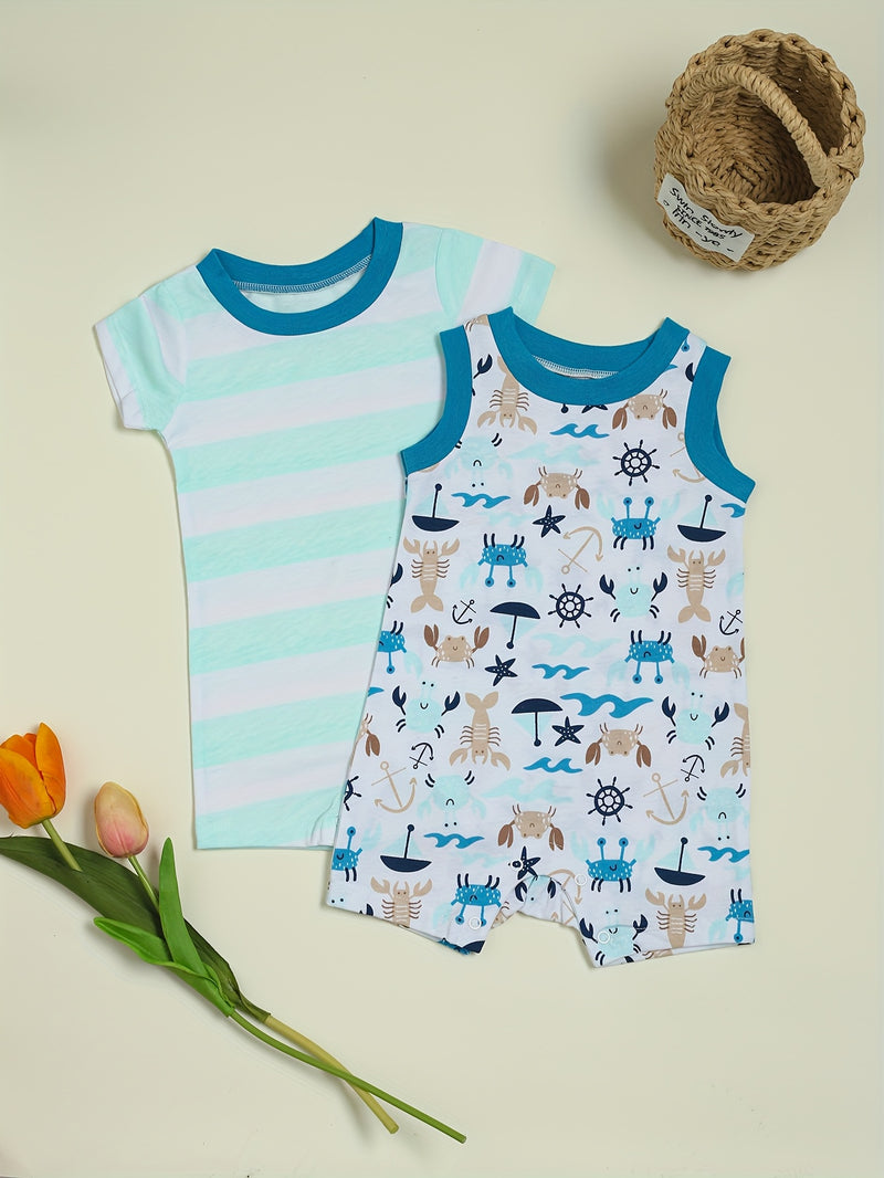 2 new models, newborn baby boy, suitable for newborns from 3 to 9 months.