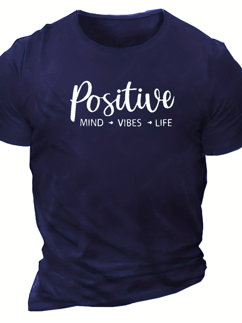 Men's Short-sleeved T-shirt Simple English.
