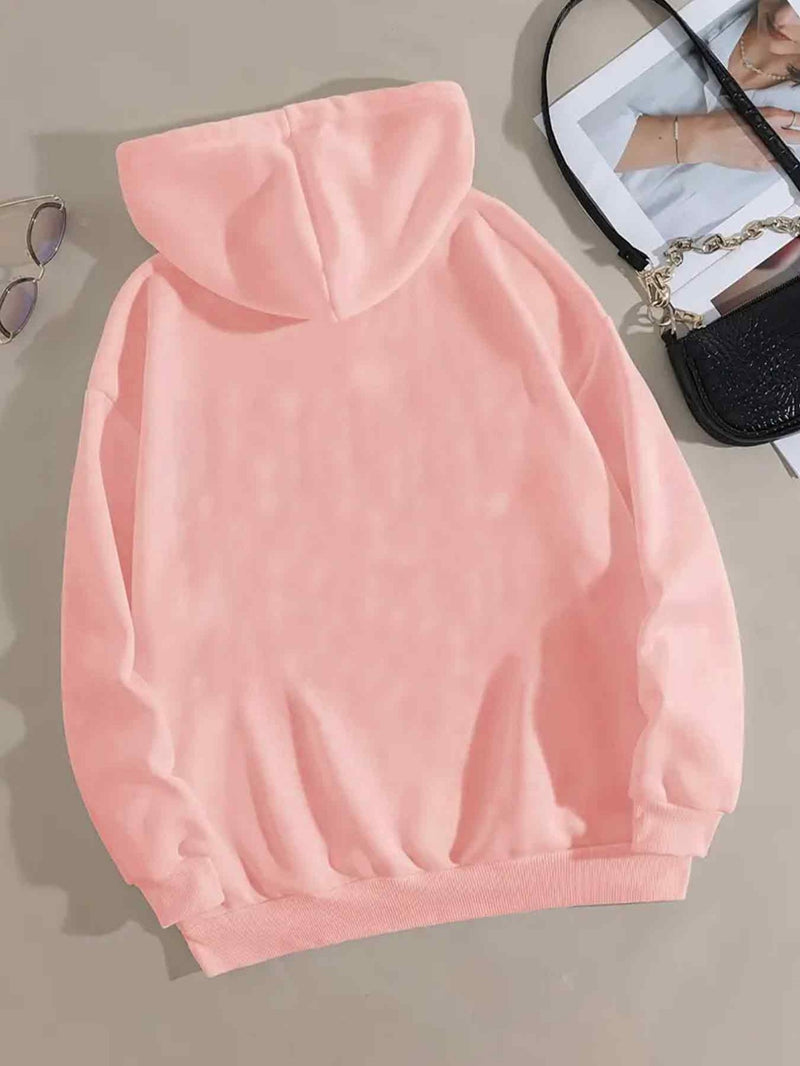 Black Letter Print Pattern on Sweatshirt.