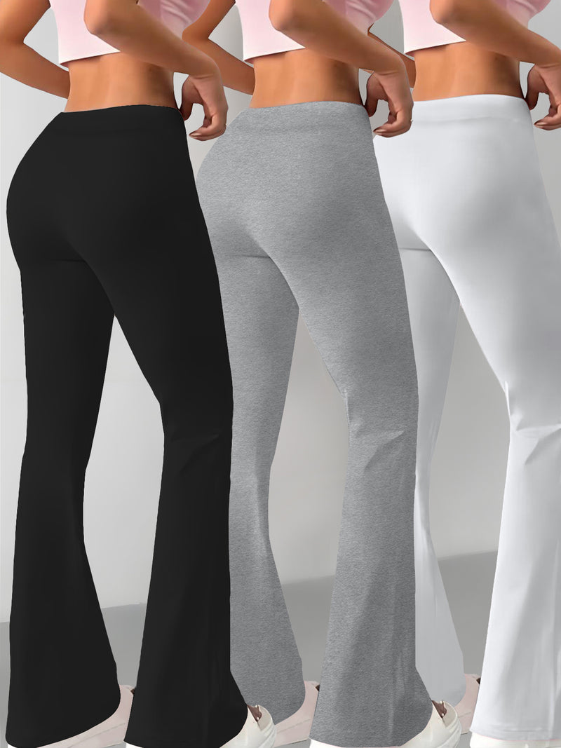 European and American Women's Fashion Flared Straight-Leg Pants.