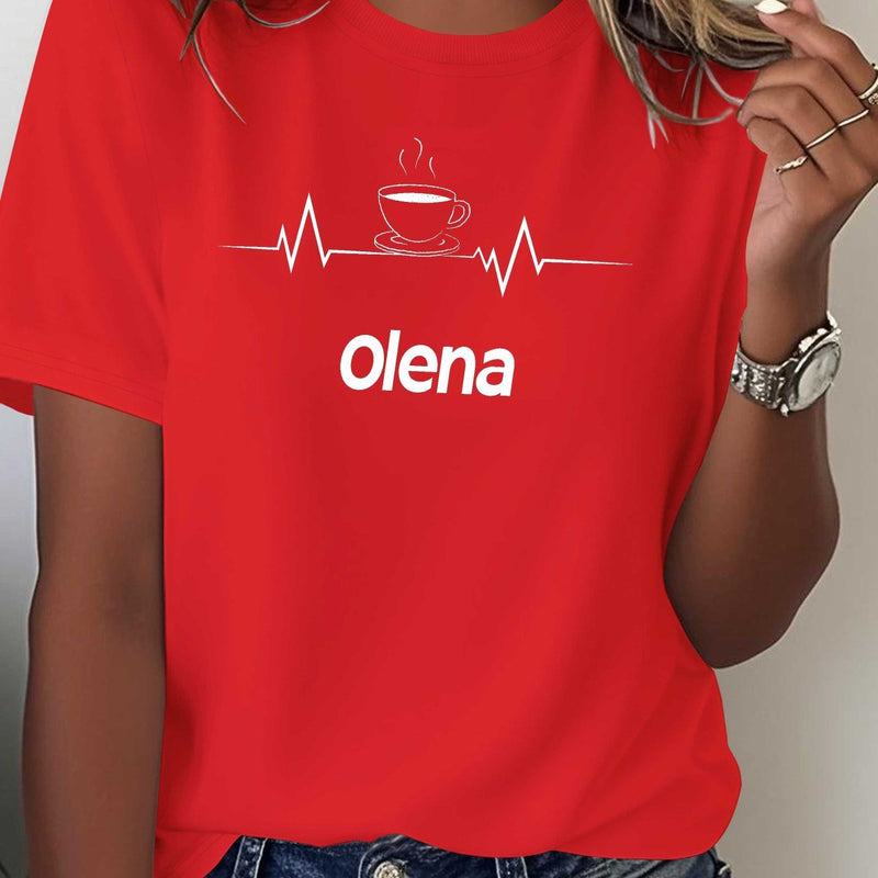 Women's pure comfortable T-shirt.