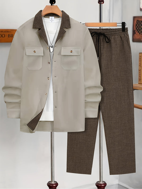 Men's Spring/Autumn Two-Piece Set.