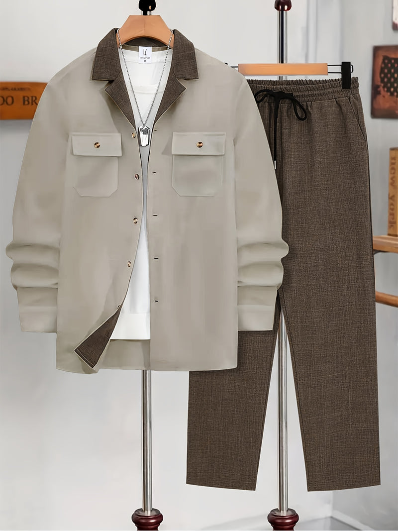 Men's Spring/Autumn Two-Piece Set.