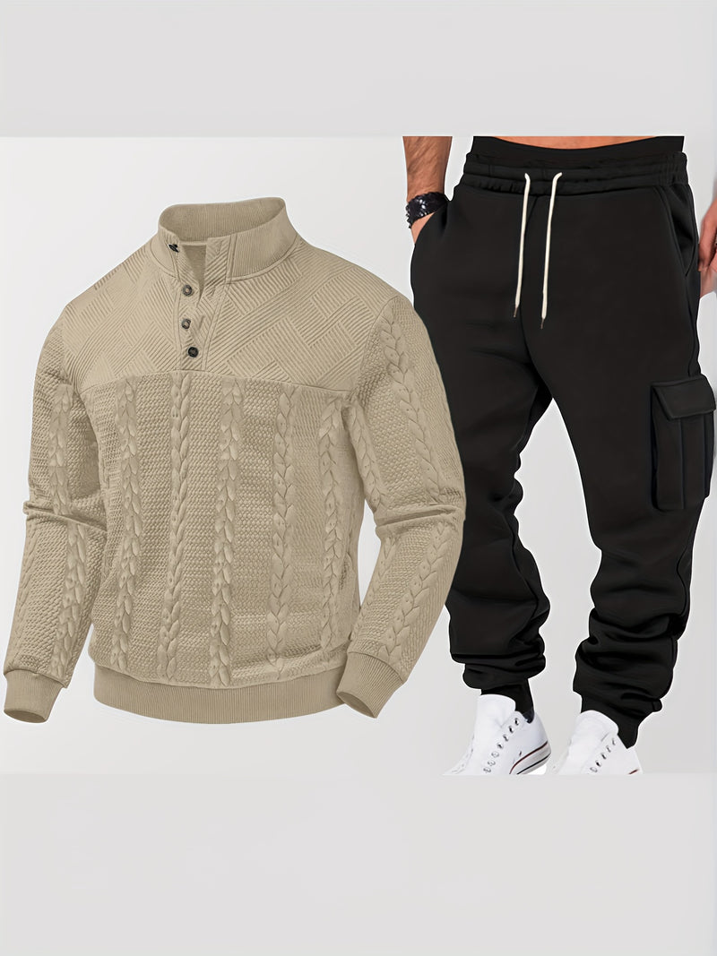 Men's Autumn/Winter Two-Piece Set.