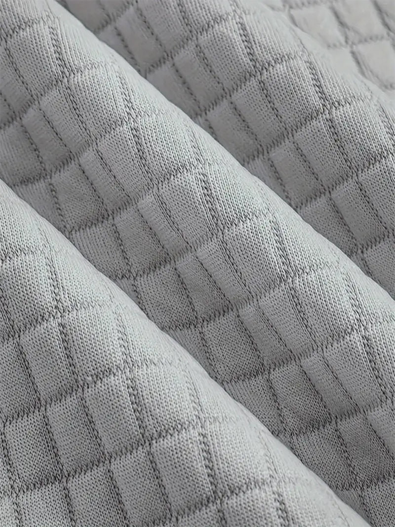 Women's Casual Waffle Zip-Up Hoodie.